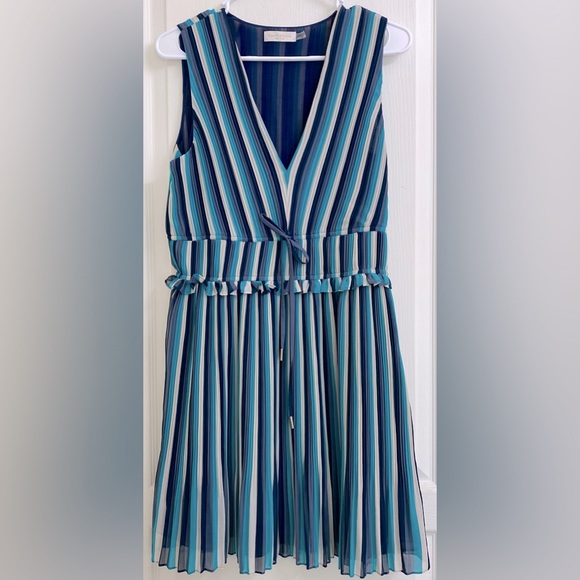 Ramy Brook Mackenzie Mackenzie Printed Mini Dress in Navy/Teal Combo - Picture 3 of 9